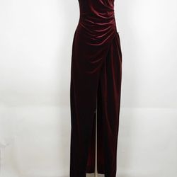 Vestido De Fiesta Color Burgandi 