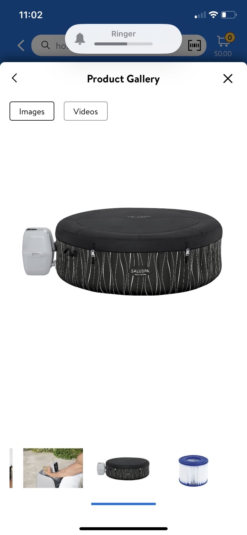 Saluspa Hollywood Air jet Inflatable Hot Tub