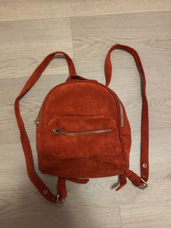 Small Orange Velvet Bag