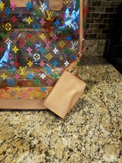 Clear louis vuitton tote bag monogram multi color for Sale in Swedesboro,  NJ - OfferUp