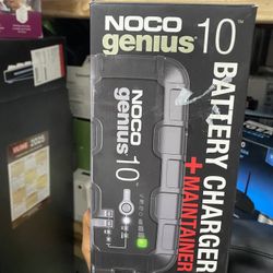 NOCO GENIUS10: 10A 6V/12V Smart Battery Charger, Maintainer and Desulfator