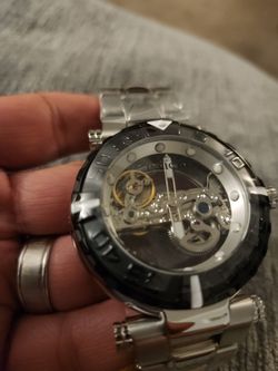 New Silver and Black Invicta Nebula Phantom Automatic Men's Watch