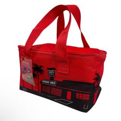 Trader Joe's Red Mini Insulated Tote Lunch Box Bag LIMITED EDITION !!
