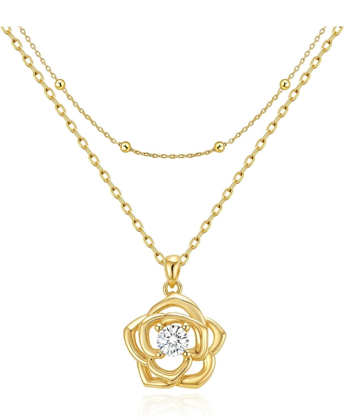 Necklace Set 14K Gold And Plated Dainty Choker
