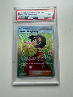 Pokémon Erika's Hospitality 174/181 PSA 9 Full Art