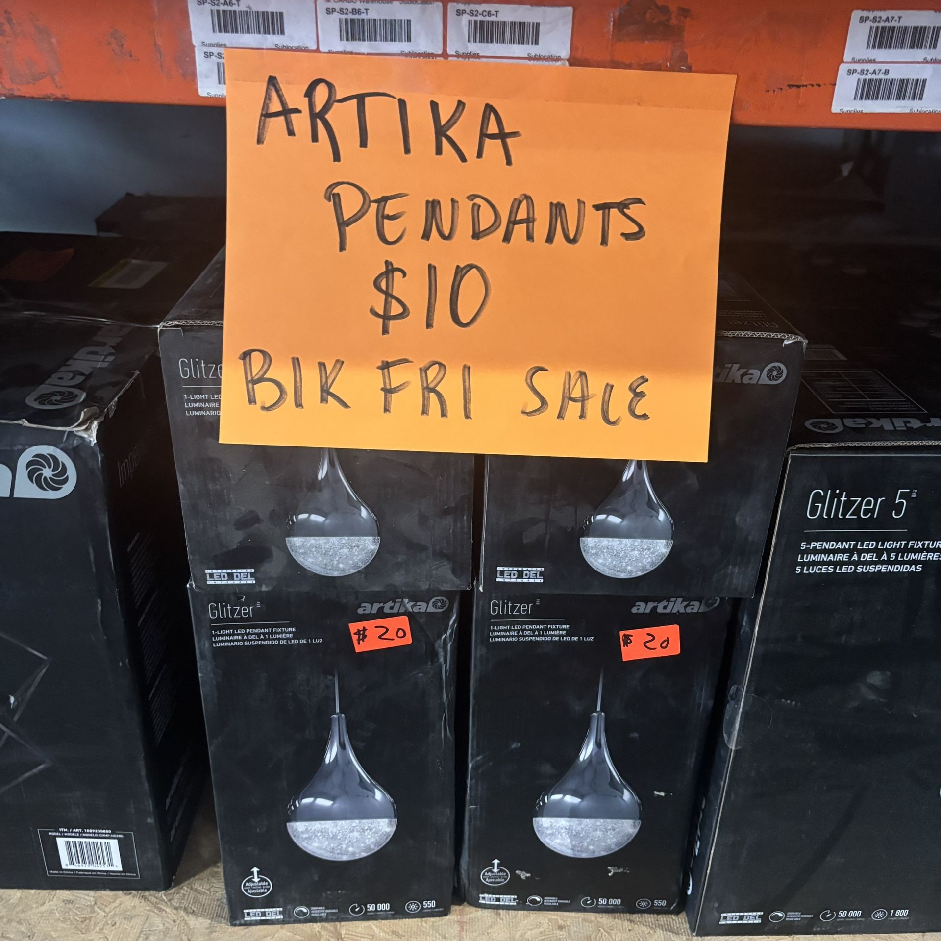 Artika Pendant Lights - $10 Each