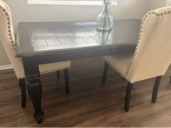 Black Distressed dining table