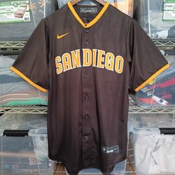 San Diego Padres Nike Men's Brown Road Team Jersey Size Small 