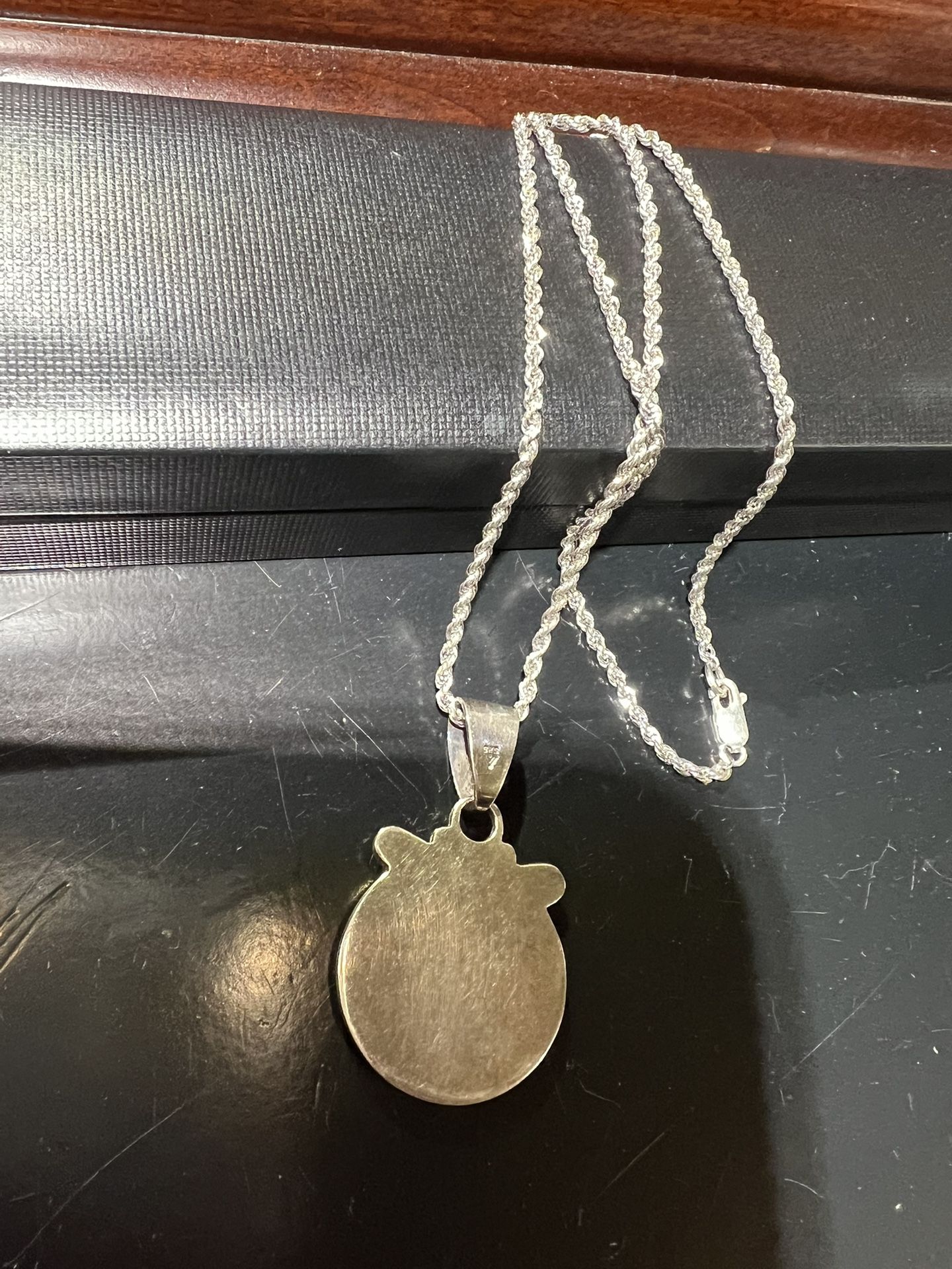 VINTAGE PURE STERLING SILVER SILPADA HEAVY CHARM AND 20 INCHES LONG NECKLACE