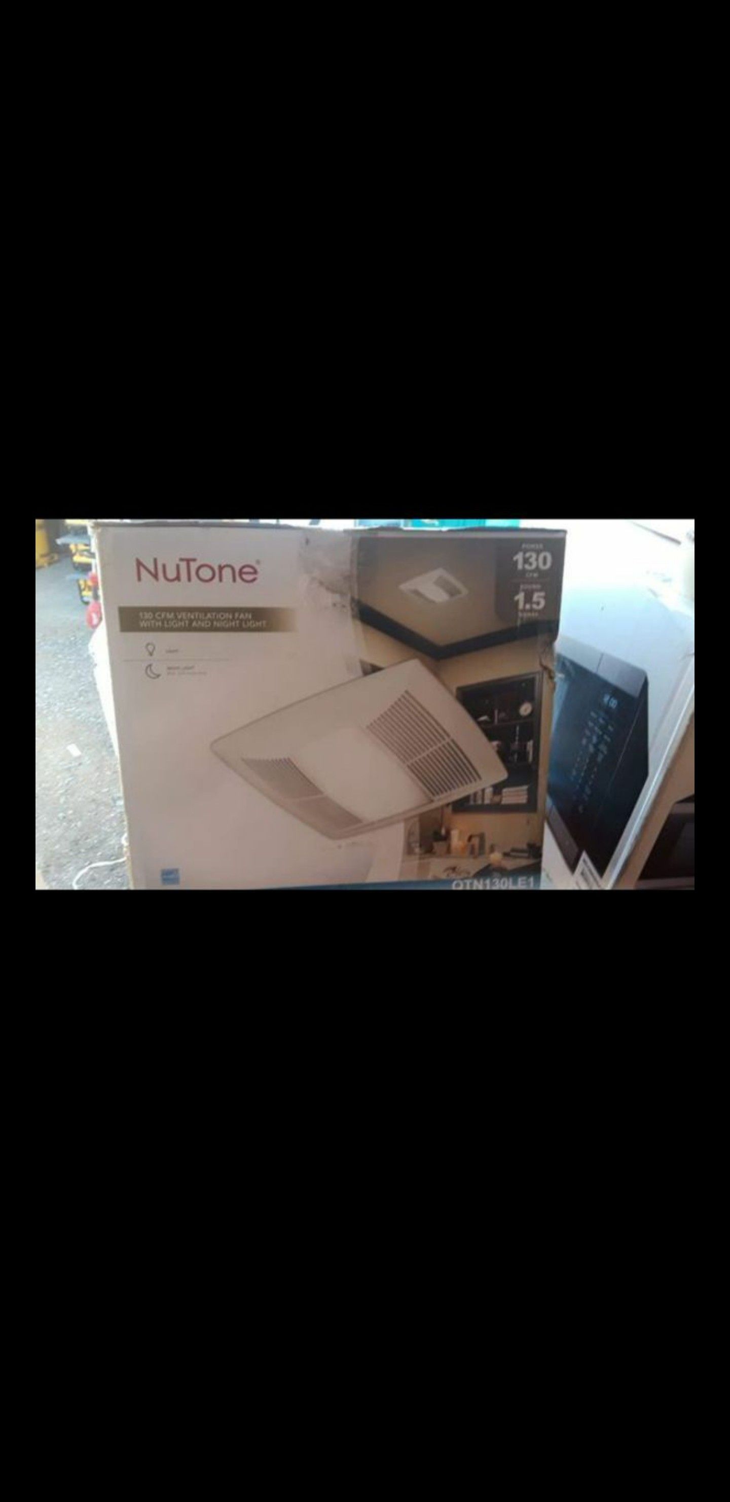New NuTone 130CFM Ventilation Fan with Light and Night Light