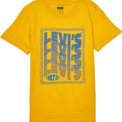 Levi's® Boy's Wavy Logo Tee Shirt (Little Kids) Sz XS 