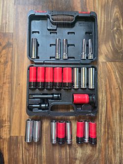 PITTSBURGH PRO 1/2 in. Drive Super-High-Torque Lug Nut Impact Socket Set, 11-Piece