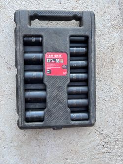 Craftsman 12 -Piece Standard (SAE) 1/2-in Drive Set 6-point Impact Socket Set