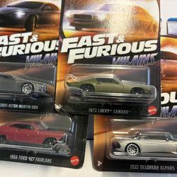 Hot Wheels 🛞 Silver Series Fast & Furious Villains 2-5