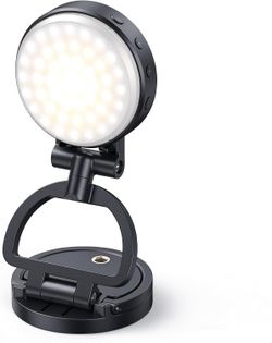 Magnetic Selfie Light for MagSafe iPhone, Phone Light with Magnetic Mount & Convertible Stand for Selfies TikTok Vlog Zoom Makeup, Featuring 850Lux/0.