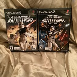 (Lot of 2 PS2 Games) Star Wars Battlefront 1 & 2 CIB 