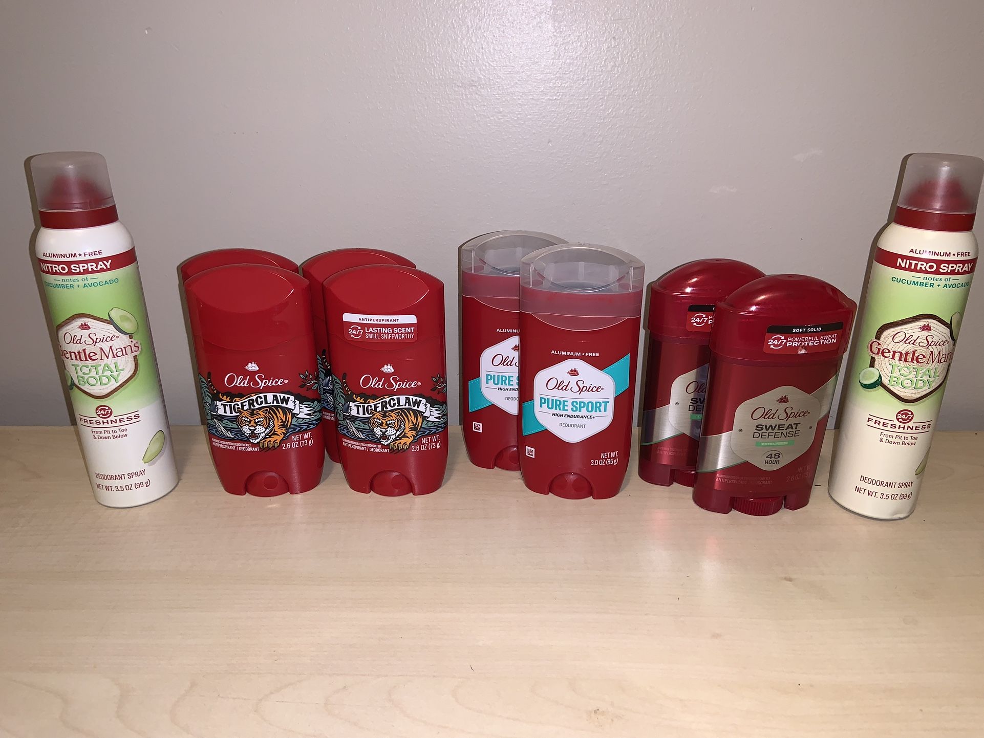 Men’s Old Spice Deodorant Bundle (10 items)