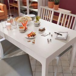 IKEA EKEDALEN Extendable Dining table, white