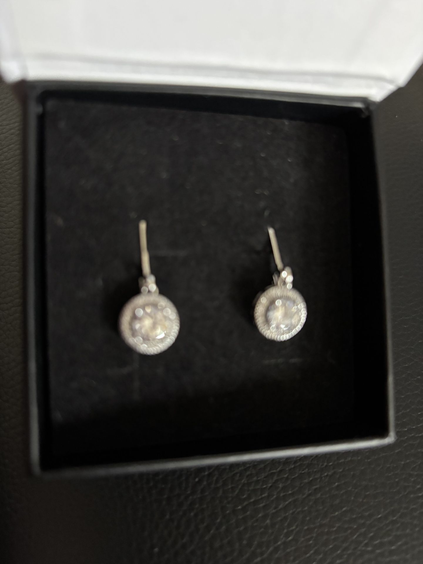 SILVER DANGLING EARINS