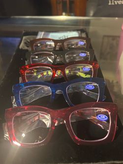 Anti-Blue Light Reading Glasses +3.50 – Set of 5