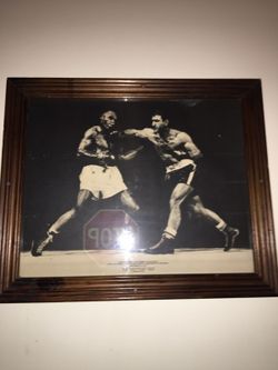 Original Rocky Marciano canvas from 1952