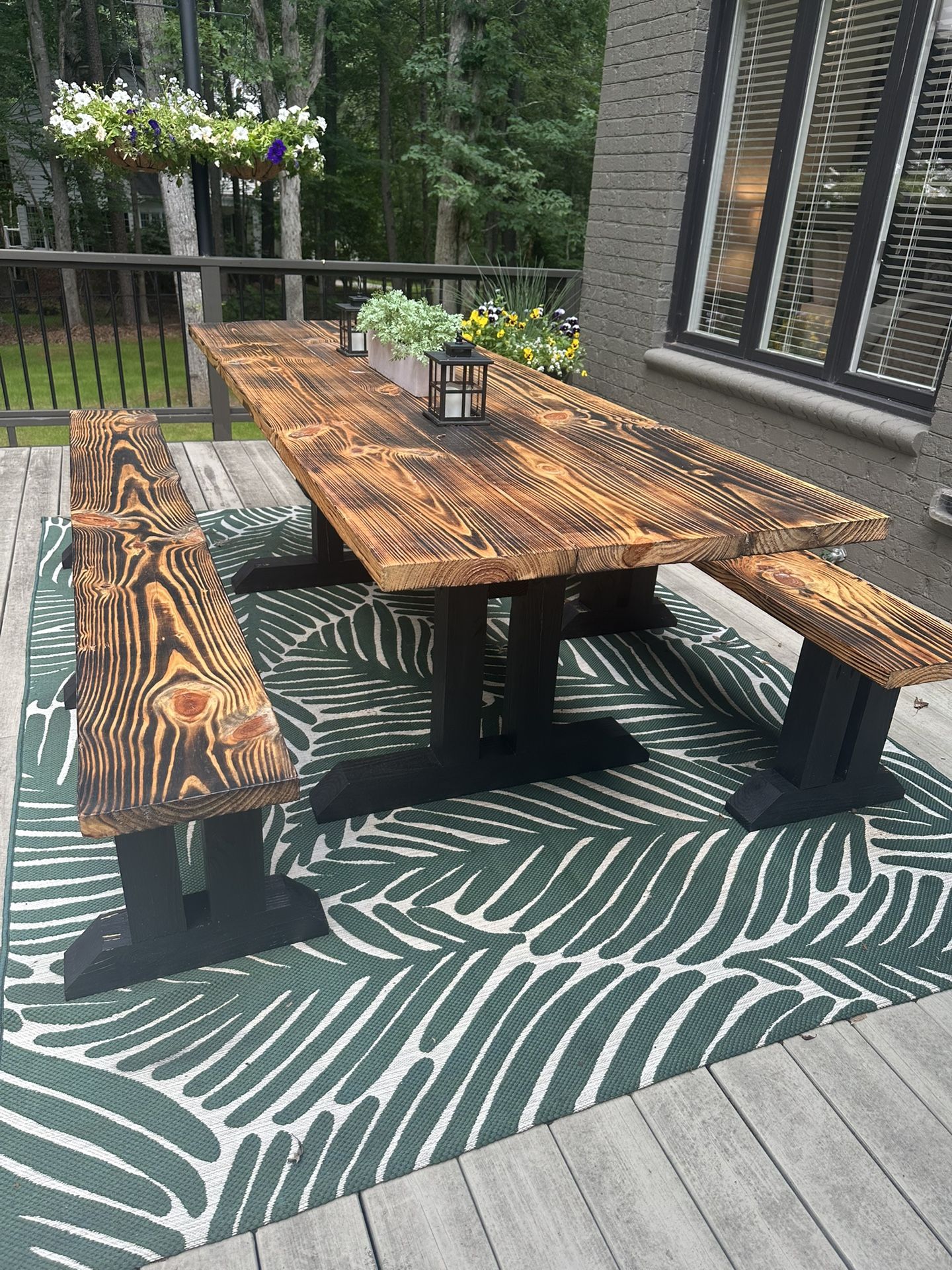 Custom Picnic Table And Benches
