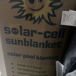 New Solar Cell sun blanket solar pool blanket 20x44 extra heavy blue