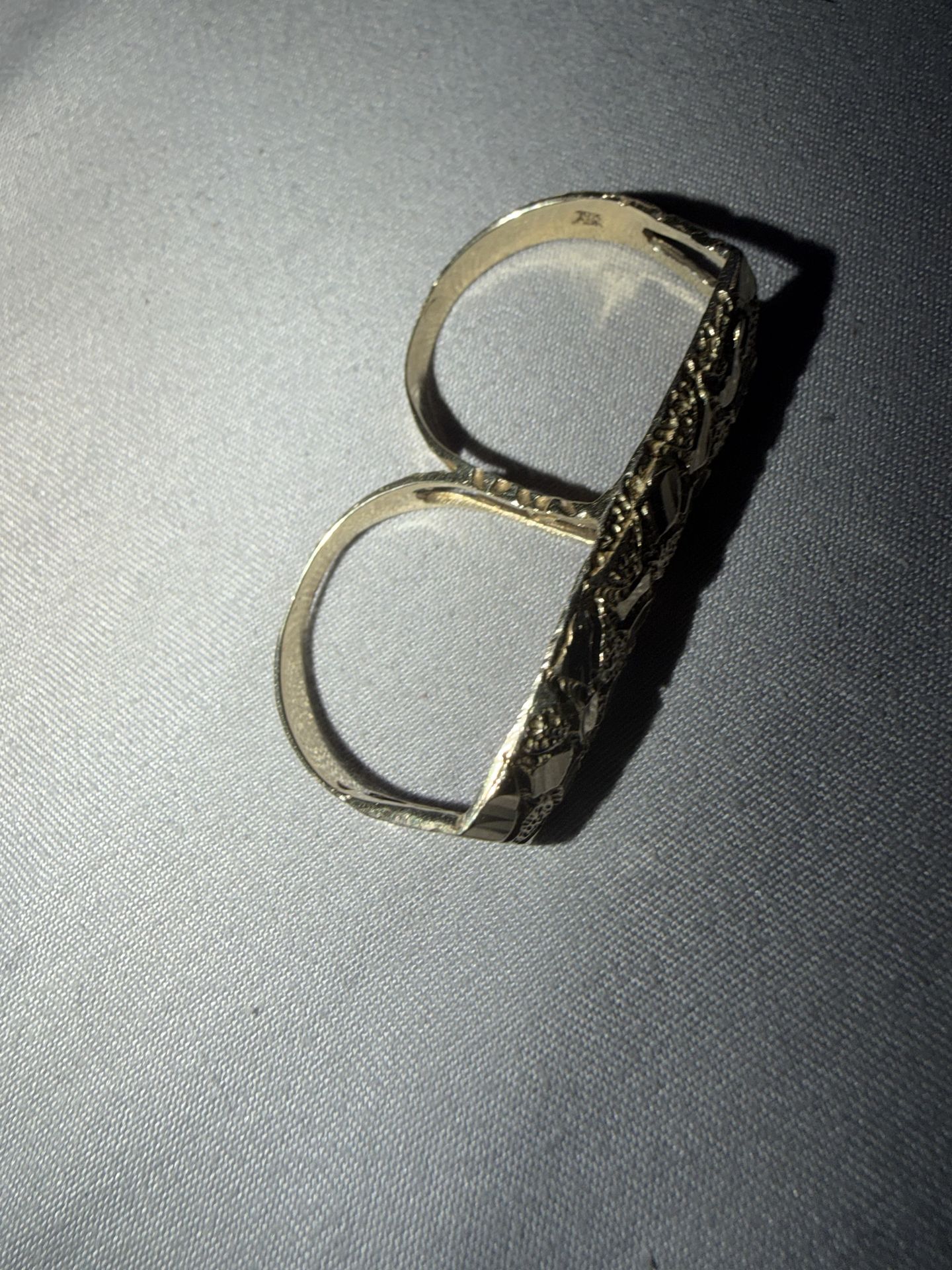 10k double nugget ring