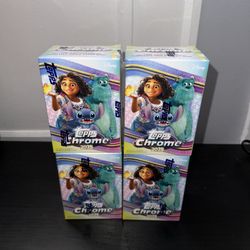 2025 Topps Chrome Disney Value Blaster Box (Lot of 4) 