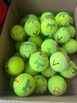 Old tennis balls