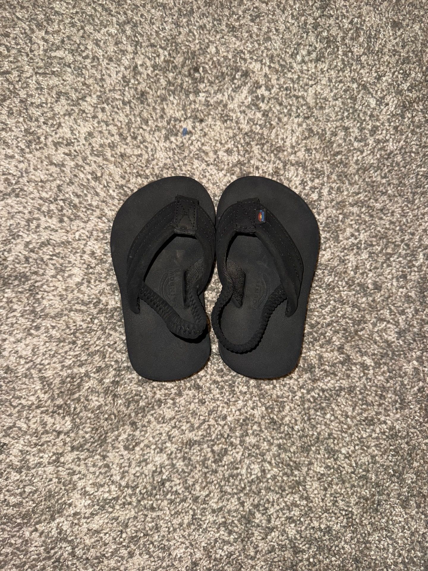 Rainbow Sandals TODDLER 5-6 Black Flip Flops