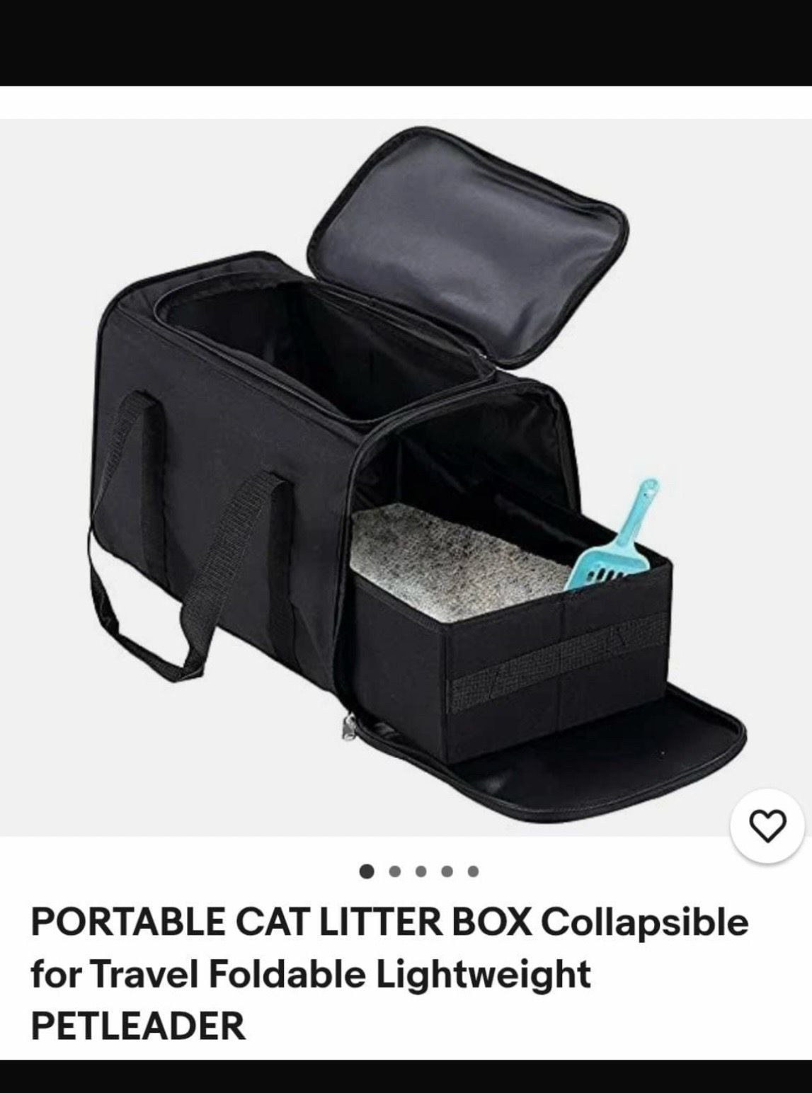 Portable cat litter box