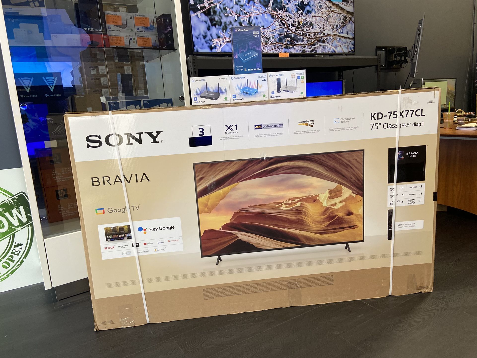 NEW BRAVIA X77CL SONY 75INCH ! 4k