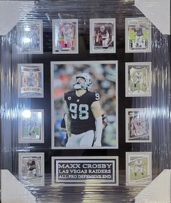 Raiders Maxx Crosby Custom-Framed 10-Card Display Piece