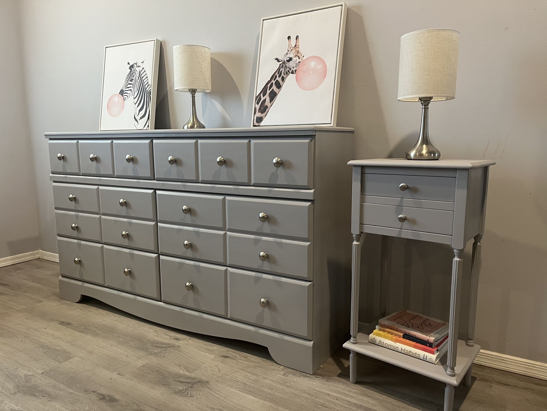 $225/set- 2pc dresser & nightstand set- delivery available