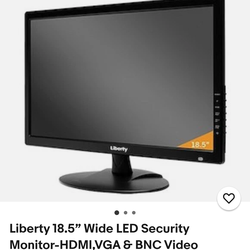 21.5 wide screen LED security monitor