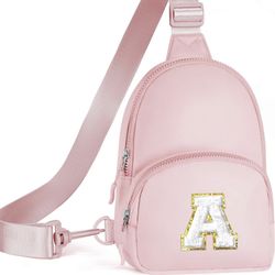 Sling Bag - Valentines Day Gifts for Teen Girls Women | Initial Crossbody Bag Fanny Pack ( Viverte Nylon) shoulder bag 