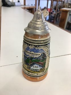 German City ‘Oberammergau’ Beer Stein