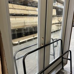 Double Door Clear Glass 74”x 81”