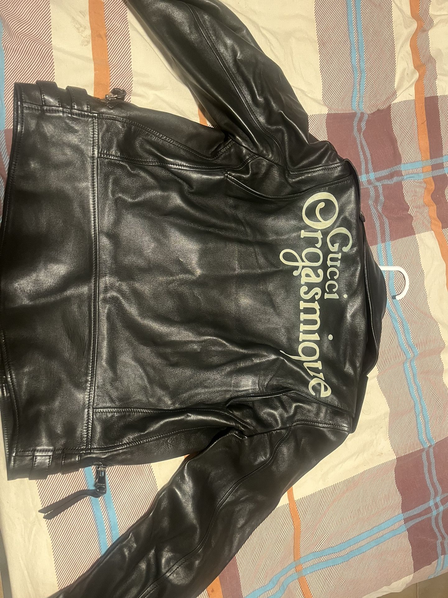 ORIGINAL GUCCI LEATHER JACKET- $1000- 38 SIZE