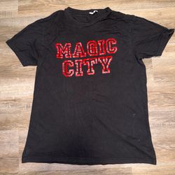 Original Atlanta "Magic City" Triple Black Crew Neck Short Sleeve T-Shirt Size L