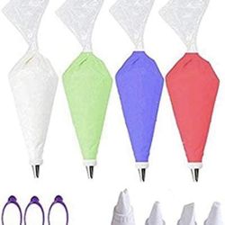 Brand New Disposable Piping Sets 4 Tips And 3 Ties