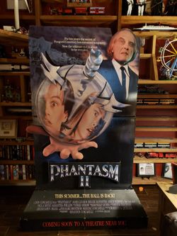 Phantasm II (1988) AUTHENTIC  Movie Theater Lobby Standee VERY RARE 8 Feet T x 5 Feet W x 21" Deep READ DESCRIPTION BEFORE BUYING 33 Yrs Old