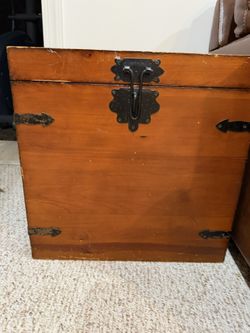 2 Wooden Trunks