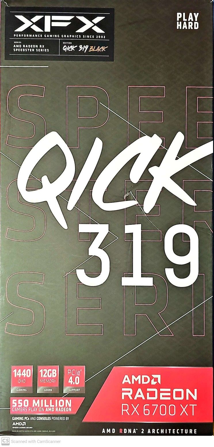 AMD Radeon RX 6700xt Gaming Card