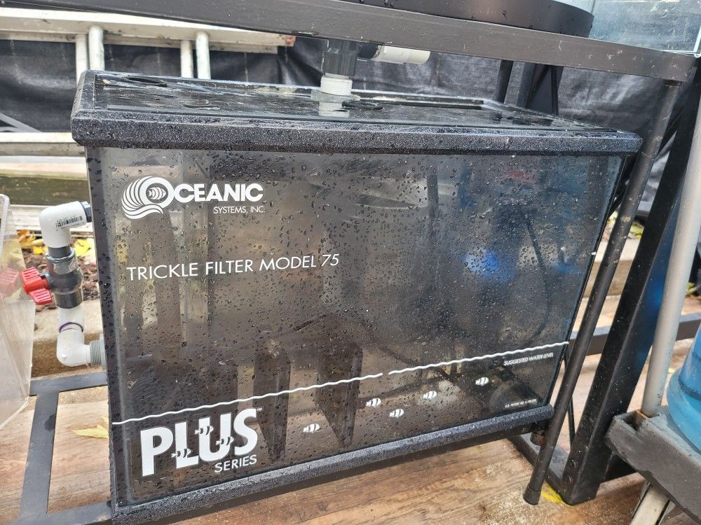 Oceanic 75 Trickle Filter With Pump Aquarium Sump Filter Saltwater Fish Tank