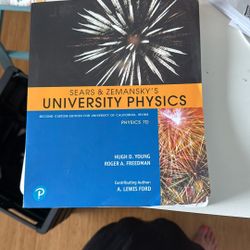 Sears And Zamansky’s University Physics 