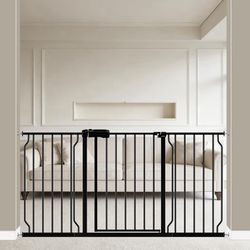 Baby Gate 57.48-62.20" Extra Wide Pressure Mounted