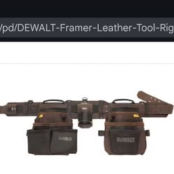 DEWALT Framer Leather Tool belt.
