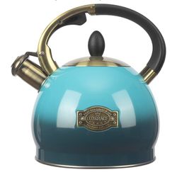 3Quart Whistling Tea Kettle Classic Teapot Stainless Steel Teakettle with Cool Grip for Stovetop